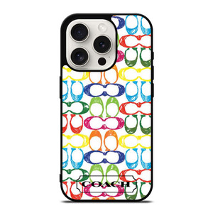 COACH NEW YORK COLORFUL 2 iPhone 15 Pro Case Cover