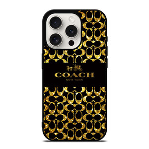 COACH NEW YORK GOLDEN iPhone 15 Pro Case Cover