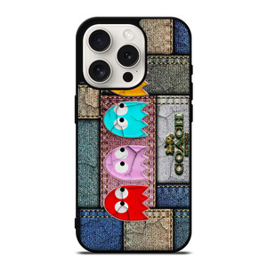 COACH NEW YORK PAC MAN iPhone 15 Pro Case Cover COACH NEW YORK PAC MAN iPhone 15 Pro Case Cover