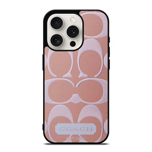 COACH NEW YORK PINK PATTERN iPhone 15 Pro Case Cover