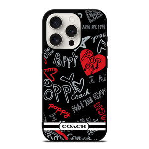 COACH NEW YORK POPPY iPhone 15 Pro Case Cover COACH NEW YORK POPPY iPhone 15 Pro Case Cover