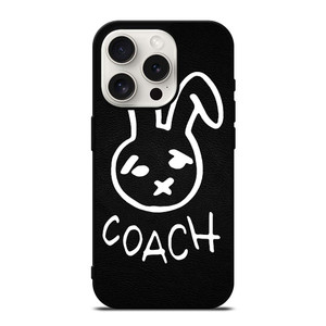 COACH NEW YORK RABBIT LEATHER iPhone 15 Pro Case Cover COACH NEW YORK RABBIT LEATHER iPhone 15 Pro Case Cover