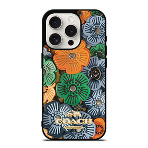 COACH NEW YORK TEA ROSE iPhone 15 Pro Case Cover