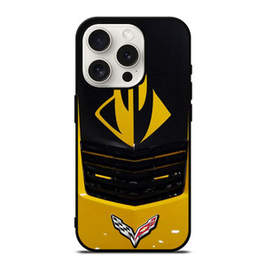 CORVETTE STINGRAY YELLOW GRILLES iPhone 15 Pro Case Cover