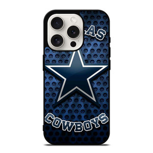 DALLAS COWBOYS BLUE METAL SYMBOL iPhone 15 Pro Case Cover DALLAS COWBOYS BLUE METAL SYMBOL iPhone 15 Pro Case Cover