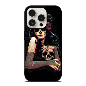 DAY OF THE DEAD ART iPhone 15 Pro Case Cover