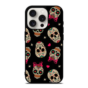 DAY OF THE DEAD CUTE PATTERN iPhone 15 Pro Case Cover DAY OF THE DEAD CUTE PATTERN iPhone 15 Pro Case Cover