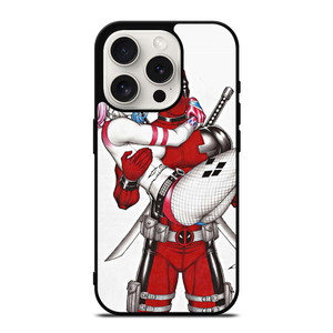 DEADPOOL HARLEY QUINN CARTOON iPhone 15 Pro Case Cover