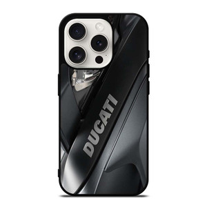 DUCATI BLACK LOGO EMBLEM iPhone 15 Pro Case Cover