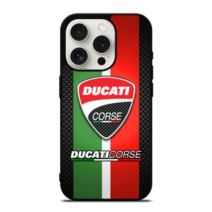 DUCATI CORSE CARBON LOGO iPhone 15 Pro Case Cover DUCATI CORSE CARBON LOGO iPhone 15 Pro Case Cover