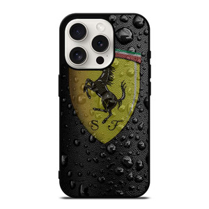 FERRARI DROP WATER BLACK iPhone 15 Pro Case Cover FERRARI DROP WATER BLACK iPhone 15 Pro Case Cover