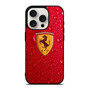 FERRARI DROP WATER RED iPhone 15 Pro Case Cover FERRARI DROP WATER RED iPhone 15 Pro Case Cover