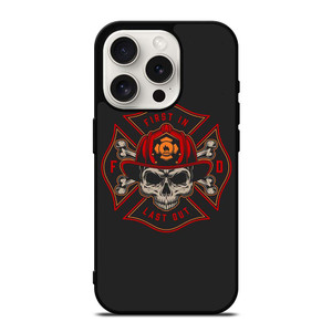 FIREFIGHTER FIREMAN SKULL LOGO iPhone 15 Pro Case Cover