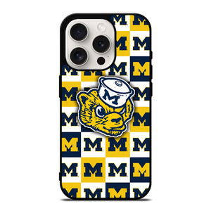 FOOTBALL MASCOT MICHIGAN WOLVERINES iPhone 15 Pro Case Cover