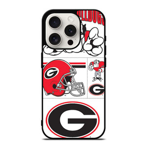 GEORGIA BULLDOGS STICKER COLLECTION iPhone 15 Pro Case Cover
