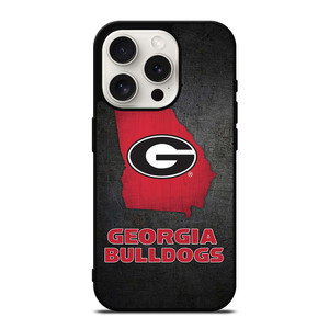 GEORGIA BULLDOGS SYMBOL METAL iPhone 15 Pro Case Cover