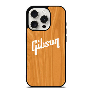 GIBSON GUITAR WOODEN LOGO 2 iPhone 15 Pro Case Cover