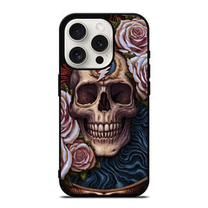 GRATEFUL DEAD SKULL AND ROSE LOGO iPhone 15 Pro Case Cover