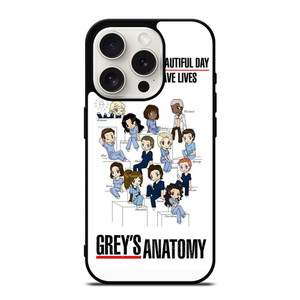 GREY'S ANATOMY ALL CARTOON iPhone 15 Pro Case Cover