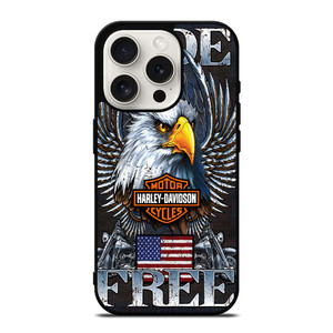 HARLEY DAVIDSON FREE RIDE EAGLE iPhone 15 Pro Case Cover