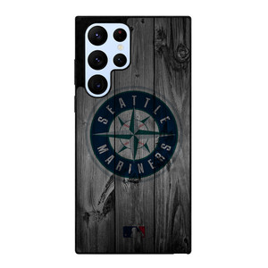SEATTLE MARINERS BASEBALL MLB WOOD LOGO Samsung Galaxy S22 Ultra Case Cover