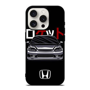 HONDA CIVIC RETRO DRAWING iPhone 15 Pro Case Cover