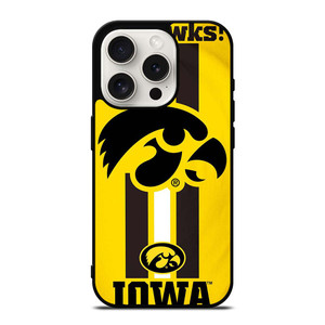 IOWA HAWKEYES FLAG iPhone 15 Pro Case Cover