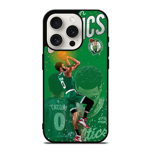 JAYSON TATUM SHOOT BOSTON CELTICS iPhone 15 Pro Case Cover