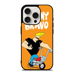 JOHNNY BRAVO CARTOON RIDING BIKE iPhone 15 Pro Case Cover JOHNNY BRAVO CARTOON RIDING BIKE iPhone 15 Pro Case Cover