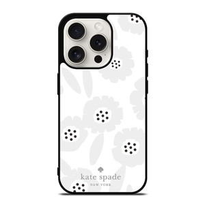 KATE SPADE GREY FLOWER iPhone 15 Pro Case Cover
