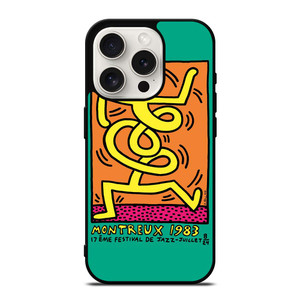 KEITH HARING MONTREUX 1983 iPhone 15 Pro Case Cover KEITH HARING MONTREUX 1983 iPhone 15 Pro Case Cover