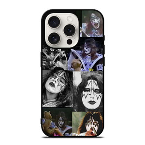 KISS BAND ACE FREHLEY COLLAGE iPhone 15 Pro Case Cover