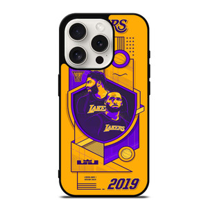 LA LAKERS LEBRON JAMES & ANTHONY DAVIS iPhone 15 Pro Case Cover LA LAKERS LEBRON JAMES & ANTHONY DAVIS iPhone 15 Pro Case Cover