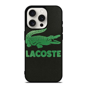 LACOSTE CROCODILE SUEDE iPhone 15 Pro Case Cover LACOSTE CROCODILE SUEDE iPhone 15 Pro Case Cover