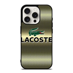 LACOSTE GOLD EMBLEM iPhone 15 Pro Case Cover LACOSTE GOLD EMBLEM iPhone 15 Pro Case Cover