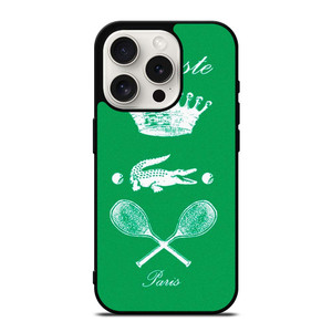 LACOSTE TENNIS PARIS iPhone 15 Pro Case Cover LACOSTE TENNIS PARIS iPhone 15 Pro Case Cover