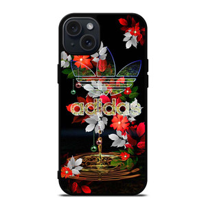 ADIDAS FLOWER PATTERN iPhone 15 Plus Case Cover