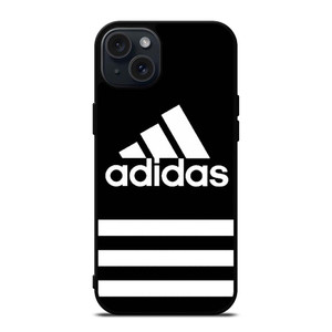 ADIDAS HORIZONTAL STRIPE LOGO iPhone 15 Plus Case Cover ADIDAS HORIZONTAL STRIPE LOGO iPhone 15 Plus Case Cover