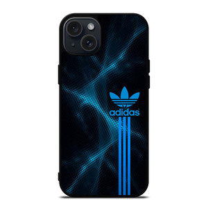 ADIDAS LOGO ABSTRACT BLUE LIGHT iPhone 15 Plus Case Cover