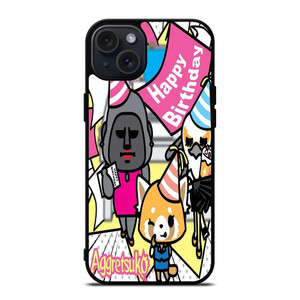 AGGRETSUKO BIRTHDAY PARTY iPhone 15 Plus Case Cover AGGRETSUKO BIRTHDAY PARTY iPhone 15 Plus Case Cover
