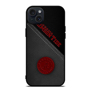 ALABAMA CRIMSON TIDE LEATHER iPhone 15 Plus Case Cover ALABAMA CRIMSON TIDE LEATHER iPhone 15 Plus Case Cover