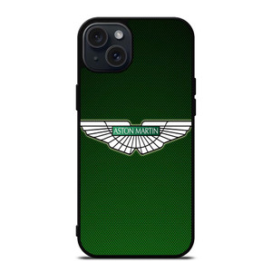 ASTON MARTIN GREEN CARBON iPhone 15 Plus Case Cover ASTON MARTIN GREEN CARBON iPhone 15 Plus Case Cover