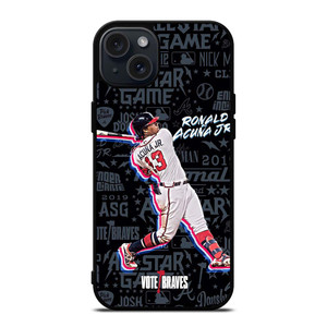 ATLANTA BRAVES ACUNA SHOOT WALL iPhone 15 Plus Case Cover