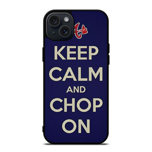 ATLANTA BRAVES CHOP ON BASEBALL iPhone 15 Plus Case Cover ATLANTA BRAVES CHOP ON BASEBALL iPhone 15 Plus Case Cover