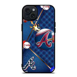 ATLANTA BRAVES LOVE BASEBALL iPhone 15 Plus Case Cover ATLANTA BRAVES LOVE BASEBALL iPhone 15 Plus Case Cover