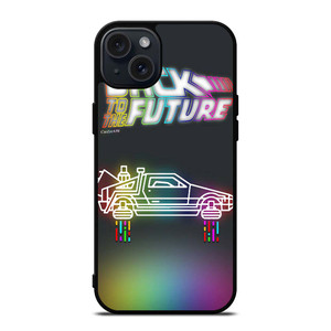 BACK TO THE FUTURE DELOREAON iPhone 15 Plus Case Cover BACK TO THE FUTURE DELOREAON iPhone 15 Plus Case Cover