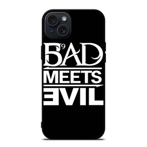 BAD MEETS EVIL RAPPER DUO LOGO iPhone 15 Plus Case Cover BAD MEETS EVIL RAPPER DUO LOGO iPhone 15 Plus Case Cover