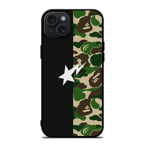 BAPE BAPESTA CAMO iPhone 15 Plus Case Cover BAPE BAPESTA CAMO iPhone 15 Plus Case Cover