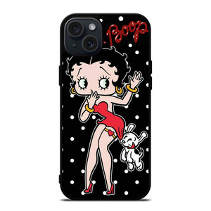 BETTY BOOP POLKA DOT CARTOON  iPhone 15 Plus Case Cover