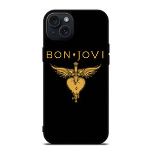 BON JOVI BAND LOGO GOLD iPhone 15 Plus Case Cover BON JOVI BAND LOGO GOLD iPhone 15 Plus Case Cover